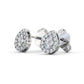 0.30CTW Pear Style Round Lab Grown Diamond Stud Earring