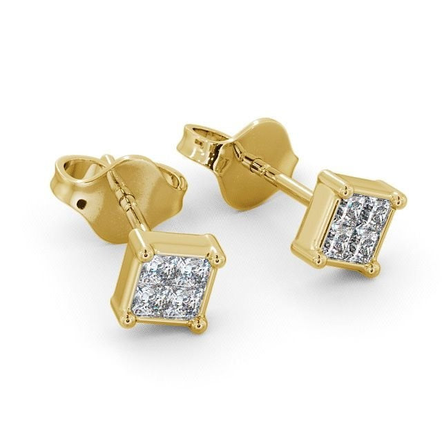 0.40CTW Princess Cut Lab Grown Diamond Stud Earrings