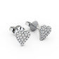 Heart Shape 0.22CTW Lab Grown Diamond Earrings