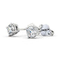 1.60CTW Round Diamond Four Claw Stud Earrings