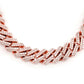 Gold Plated Cuban Link Chain Necklace  customdiamjewel   