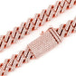 Gold Plated Cuban Link Chain Necklace  customdiamjewel   