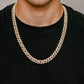 Iced Out Cuban Link Chain Necklace Rapper Men  customdiamjewel   