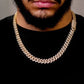 Gold Plated Cuban Link Chain Necklace  customdiamjewel   