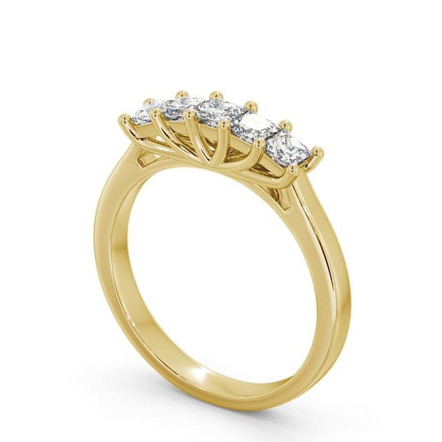 2.00CTW Lab Grown Diamond Five Stone Princess Cut Ring