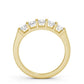 0.75CTW Princess Cut Five Stone Lab Grown Diamond Wedding Ring
