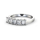 1.00CTW Five Stone Princess Lab Grown Diamond Ring