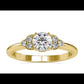 0.61CTW Round Diamond Engagement Ring