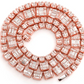 Square baguette Diamond Hip Hop Chain Necklace  customdiamjewel   