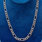 Diamond Figaro Link Chain Iced Out Necklace  customdiamjewel   