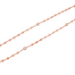 Silver Rose Gold Rosary Bead Women Chain Necklace  customdiamjewel   