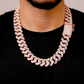Baguette Diamond Hip Hop Cuban Chain Necklace  customdiamjewel   