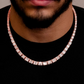 Square baguette Diamond Hip Hop Chain Necklace  customdiamjewel   
