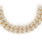 Baguette Diamond Hip Hop Iced Out Cuban Chain Necklace  customdiamjewel   