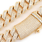 Baguette Diamond Hip Hop Cuban Chain Necklace  customdiamjewel   