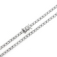 Round Diamond Crown Set Tennis Necklace  customdiamjewel   