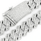 19mm Baguette Diamond Cuban Link Chain For Rappers  customdiamjewel   