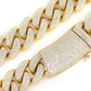 22MM 3 Row Miami Cuban Chain Hip Hop Necklace  customdiamjewel   
