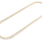 Baguette Round Diamond Link chain Necklace  customdiamjewel   