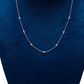 Round Bezel Set Diamond daily wear chain Necklace  customdiamjewel   