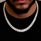 New Style Baguette Cut Diamond Chain Necklace  customdiamjewel   
