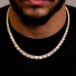 Square baguette Diamond Hip Hop Chain Necklace  customdiamjewel   