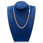 Three Tone Iced Out Diamond Cuban link Chain Necklace  customdiamjewel   
