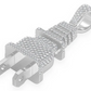2.15CTW Electric Plug Pendant  customdiamjewel   