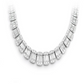 New Style Baguette Cut Diamond Chain Necklace  customdiamjewel   