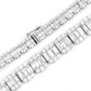 Baguette Round Diamond Link chain Necklace  customdiamjewel   