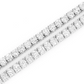 Round Cut Diamond Prong Set Tennis Necklace  customdiamjewel   