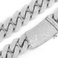 22MM 3 Row Miami Cuban Chain Hip Hop Necklace  customdiamjewel   