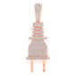 2.15CTW Electric Plug Pendant  customdiamjewel   