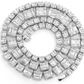 Square baguette Diamond Hip Hop Chain Necklace  customdiamjewel   