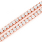 Round Cut Diamond Prong Set Tennis Necklace  customdiamjewel   