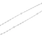 Silver Rose Gold Rosary Bead Women Chain Necklace  customdiamjewel   