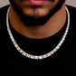 Square baguette Diamond Hip Hop Chain Necklace  customdiamjewel   