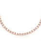 Simple Round Diamonds Tennis Necklace  customdiamjewel   