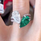 Aquamarine and Salt and Pepper Diamond Megan fox’s Engagement Ring  customdiamjewel   