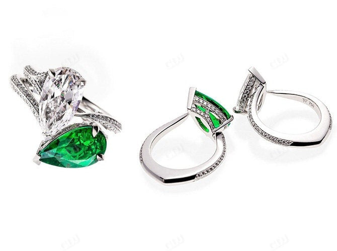 Aquamarine and Salt and Pepper Diamond Megan fox’s Engagement Ring  customdiamjewel   