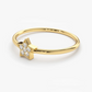 Star Shaped 14K Gold Diamond Wedding Ring  customdiamjewel   