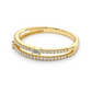 14k Gold Double Row Micro Pave Baguette Diamonds Wedding Ring  customdiamjewel   