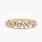 0.39CTW Cluster Diamond Cocktail Wedding Ring  customdiamjewel 10 KT Solid Gold Rose Gold VVS-EF