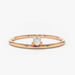 14k Gold Single Solitaire Diamond Wedding Ring  customdiamjewel 10 KT Solid Gold Rose Gold VVS-EF