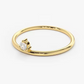 14k Gold Single Solitaire Diamond Wedding Ring  customdiamjewel   