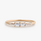 14k Gold Baguette Diamond Stacking Wedding Ring  customdiamjewel 10 KT Solid Gold Rose Gold VVS-EF
