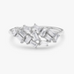 0.55CTW Real Baguette Diamond Stackable Cluster Wedding Band  customdiamjewel 10 KT Solid Gold White Gold VVS-EF