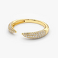 Stackable Open Claw Micro Pave Diamond Ring  customdiamjewel   