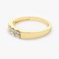 14K Gold 3 Stone Pinky Finger Diamond Wedding Ring  customdiamjewel   