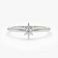 14K Gold North Star Round Real Diamond Wedding Ring  customdiamjewel 10 KT Solid Gold White Gold VVS-EF